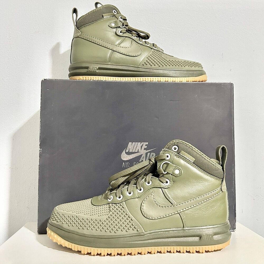 Nike Lunar Force 1 Duckboot “Olive” Men’s Size 11.5 Light Brown Outdoor Sneakers